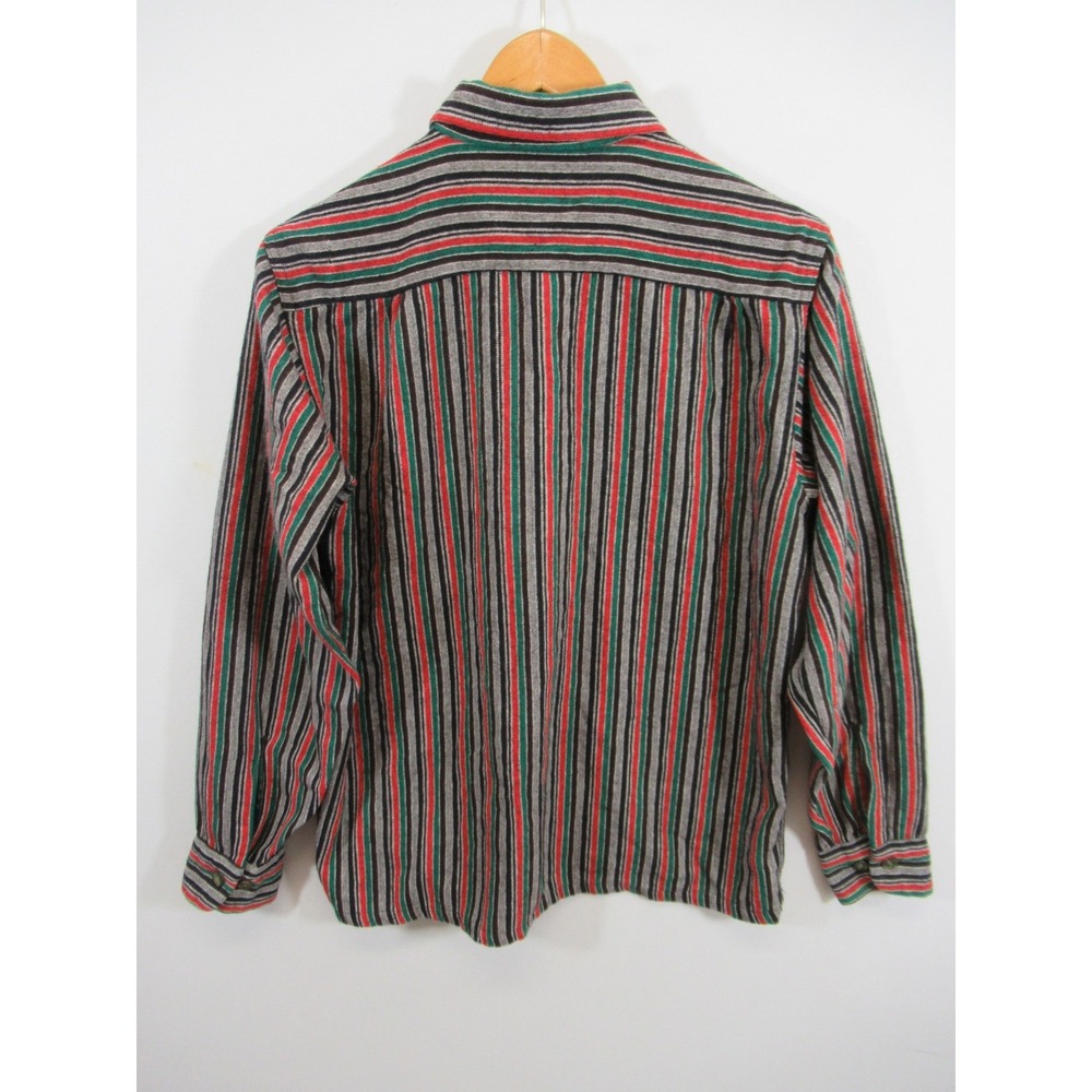 Vintage 50s Sears Pilgrim Loop Collar Flannel Shirt M… - Gem
